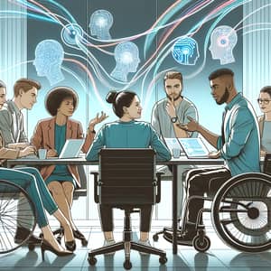 AI-Enhanced Teamwork: Diverse Collaboration Scene