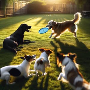 Playful Dogs in Grassy Park: Fetch, Tail Chasing & More