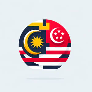 Corporate Employee Engagement Program Logo - Malaysia & Singapore Flags