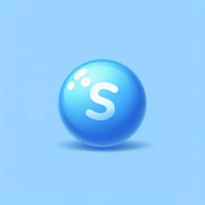 Blue Cute Skittle Candy | Delicious, Shiny 'S' Design