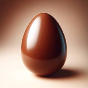 Delicious Chocolate Egg | Rich Dark Brown Artistry