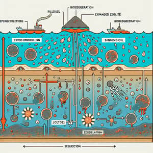 Oil Biodegradation with Expanded Zeolite in Sea