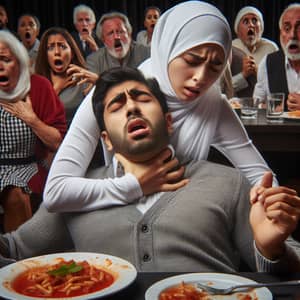 Life-Saving Heimlich Maneuver in Crowded Restaurant