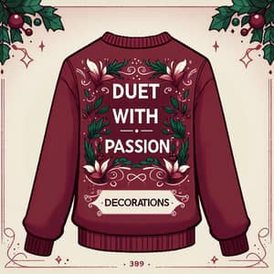 Burgundy Pullover | Duet with Passion - Decorations