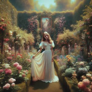 Enchanting Fairytale Princess in Lush Garden - Airenne