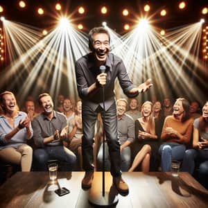 Lively Stand-Up Comedy Show: Energetic Comedy Performance