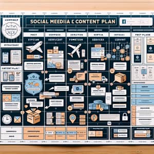 One-Month Social Media Content Plan for Shipment Company