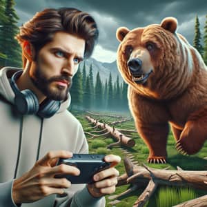 Virtual Reality Contest: Vegetta777 vs Grizzly Bear!