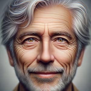 Close-Up Portrait of a Kind-Hearted Man