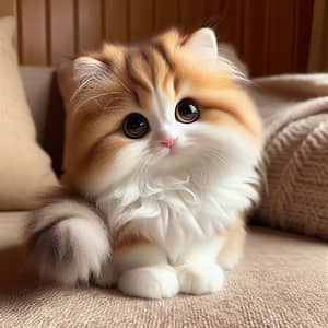 Adorable Fluffy Feline with Bright Eyes | Cute Cat