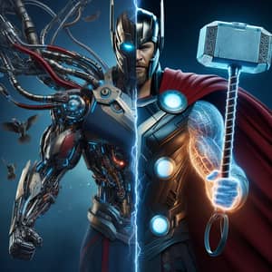 Thor Cyborg: Norse God Enhanced with Technology