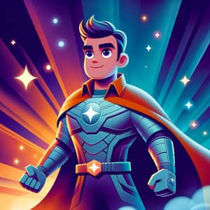 Heroic Hispanic Cartoon Character for Engaging and Fun Content