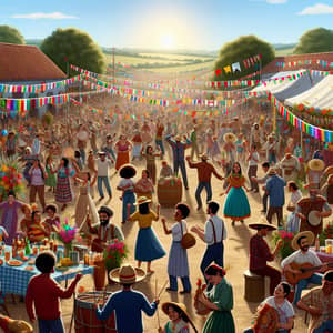 Adults Having Fun at a Carnival Celebration. Generative AI. Stock  Illustration