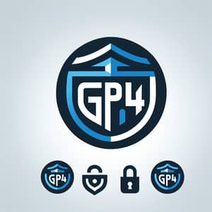 GP4 Security Logo Design - Symbolizing Protection & Safety