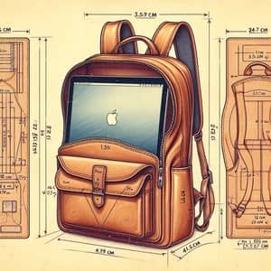 Leather Backpack Pattern for MacBook 16 - DIY Guide