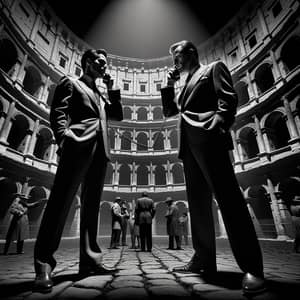 Salesmen Competition at Colosseum - Intense Sales Noir Scene