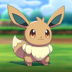 Adorable Pokémon in Grass Field | Cute Character for Battle
