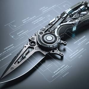 Futuristic Bushcraft Knife for High-Tech Survival | High-Res Images