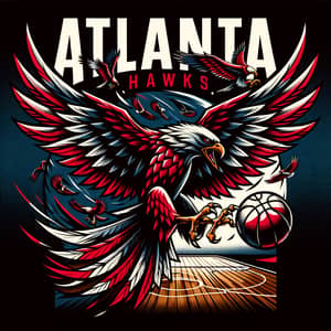 Atlanta Hawks Poster | Custom Basketball Team Art