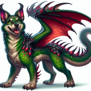 Dragon Dog: Mythical Creature with Dragon and Dog Features