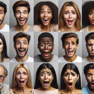 Diverse Emotions Captured: Faces Expressing a Range of Feelings