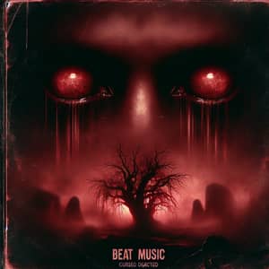 Eerie Horror Beat Album Cover | Intense Red Tones