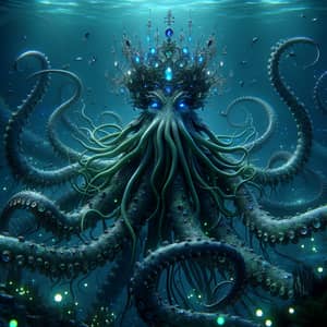 The Kraken Queen - Majestic Regal Deep-Sea Creature