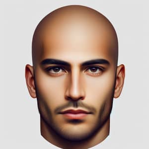 Bald North African Man Resembling Ziyech | Similar Features Image