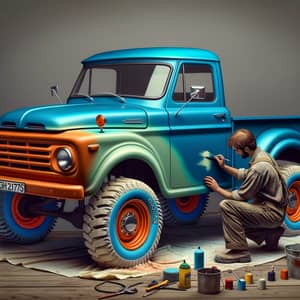Colorful Pickup Truck Repair: IZH 21175 | Wheels | Looks in Progress