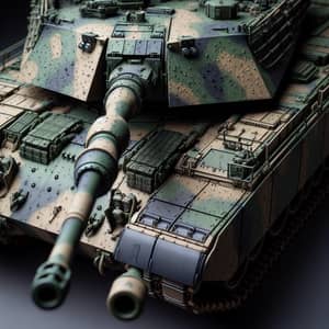 Menacing Military Tank with Camouflage Pattern | Power & Authority