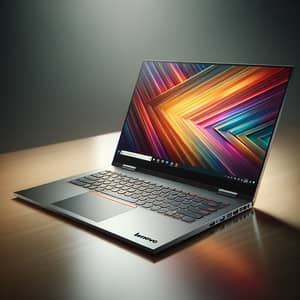 Sleek Lenovo Laptop - Vibrant Wallpaper & User-Friendly Design