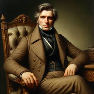 Neoclassical Gentleman Portrait | Late Middle-Aged Aristocrat