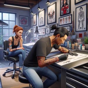Modern Tattoo Shop Inspired by Popular Life Simulation Game