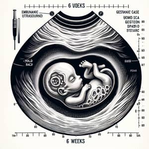 6 Weeks Old Ultrasound: Embryonic Development in Uterus
