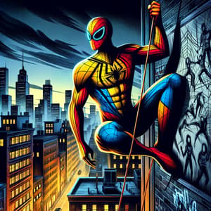 Spiderman Comic: Marvelously Agile Crime Fighter at Twilight