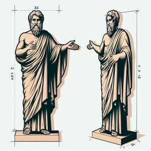 Pythagoras | Ancient Mathematician Illustration