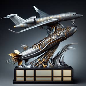 Aircraft and Submarine Trophy - Elegant Blend of Air and Marine Technology
