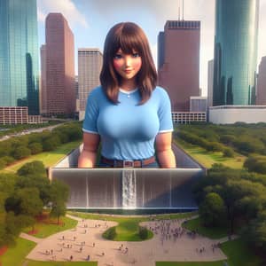 Explore Houston's Giant Woman in 8K Detail