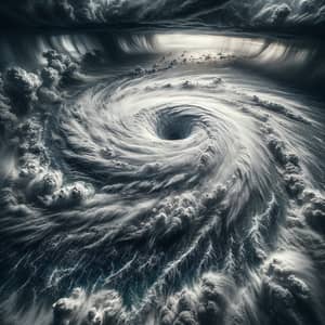 Intense Typhoon from Bird's Eye View - Massive Power Displayed