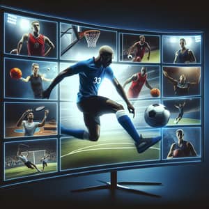 Diverse Sports Content: Soccer, Basketball, Tennis & More