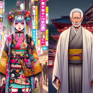 Modern vs Traditional Aesthetics in Japan: Harajuku Fashion vs Kimono Style
