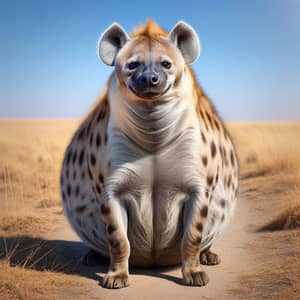 Full-Figured Hyena with Giant Belly | Unique Beauty