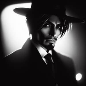 Enigmatic Undertaker: Noir-Inspired Mystery & Darkness