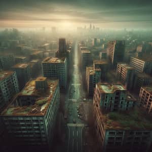Desolate Post-Apocalyptic Cityscape: Urban Decay Capture