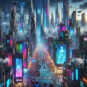 Future Urban Landscapes: Cyberpunk Vision