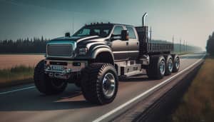 Very Wide Pickup Truck for Heavy-Duty Tasks