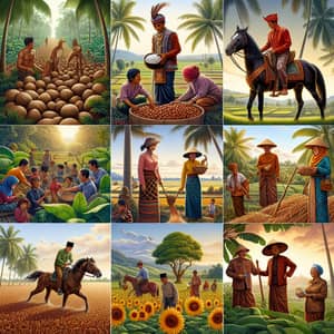 Cultural Agricultural Scenes Across Indonesia