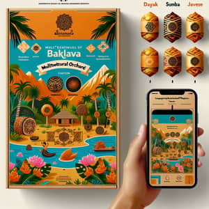 Baklava Assortment Packaging Design in Multicultural Orchards | Nusantara