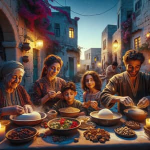 Traditional Levantine Desserts: Family Celebration at Stone Village