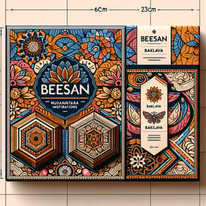 Vibrant Indonesian-Inspired BEESAN Baklava Packaging Design